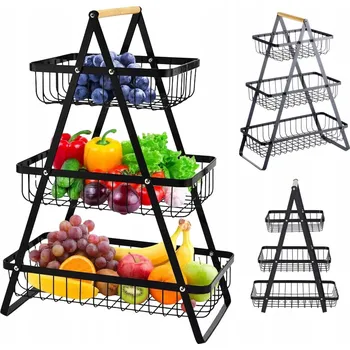 Obraz Kosz na owoce kovový černý