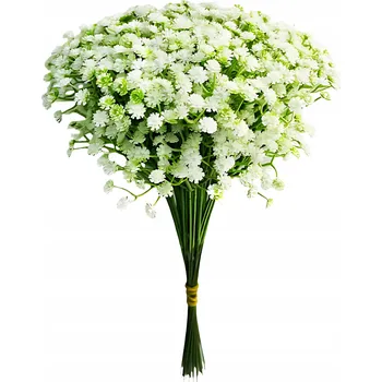 umělá květina Umělé květy Białe Drobne Kwiatki Dekorace Kytice 10 Ks Sádra