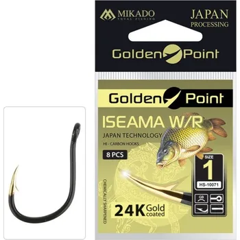 Rybářský háček 10ks - Háček Mikado Golden Point Iseama W/R Velikost 10