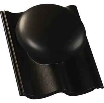 betonová krytina Taška KM BETA Beta odvětrávaná kompletně betonová Hodonka Briliant – černá