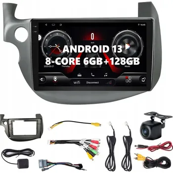 Mobilní telefon ANDROID 13 RÁDIO PRO HONDA JAZZ 2008-2014 s CARPLAY, ANDROID AUTO, SIM, BT, 6GB/128GB