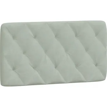 Světle šedý čelo Polštář na čelo postele 102x6x48 cm