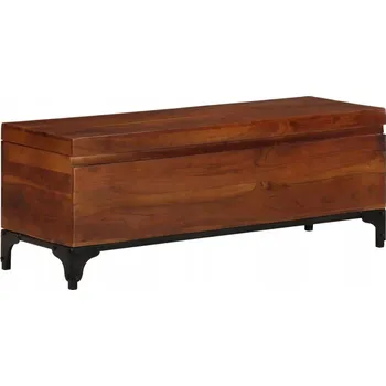 Truhla Dřevěná Truhla Rustikální Akácie 110x35x41cm Hnědá