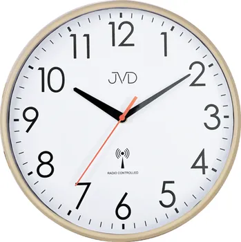 Hodiny Rádiem řízené plastové hodiny JVD RH502.1, béžové