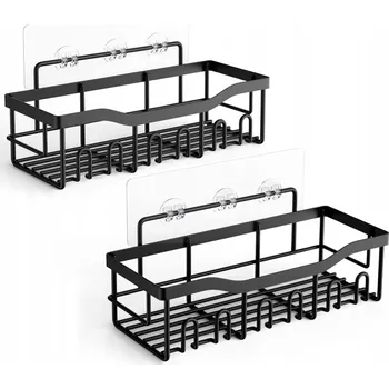 Drátěná police SPRCHOVÉ POLIČKY x2 SPRCHOVÁ POLIČKA ORGANIZÉR DO KOUPELNY 2 VELIKOSTI