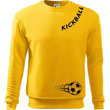 Pánská mikina Kickball nápis šikmo - Mikina Essential pánská - M ( Žlutá )