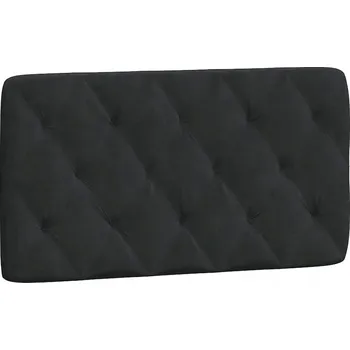 Polštář Sametový Polštář čelo , nástěnný, 102x6x48 cm, černý