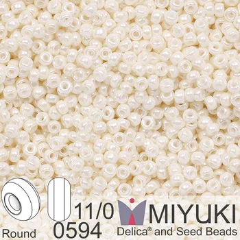 Korálek Korálky Miyuki Round 11/0. Barva 0594 Cream Ceylon. Balení 5g