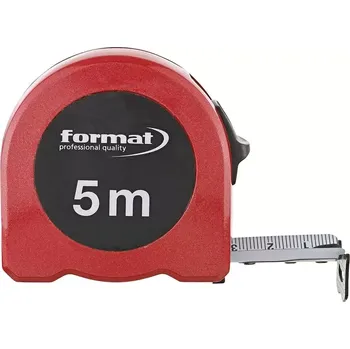 metr Metr svinovací,hlin. 5mx25mm bílý FORMAT