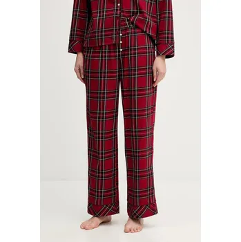 Dámské pyžamo Pyžamové kalhoty Abercrombie & Fitch dámské, vínová barva, KI146-5099-556 KI146.5099.556 83X, vel. XS