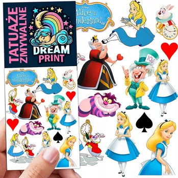 Odstranitelné tetování DOČASNÉ OMYVATELNÉ TETOVÁNÍ PRO DĚTI ALENKA V ŘÍŠI DIVŮ