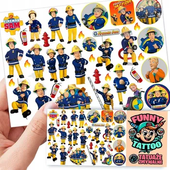 Odstranitelné tetování Filmová a herní nálepka na tetování Dětské vodní tetování Omyvatelné k narozeninám Dárek Dočasný dárek pro děti Originální opakovaně použitelné Spousta Vzorů