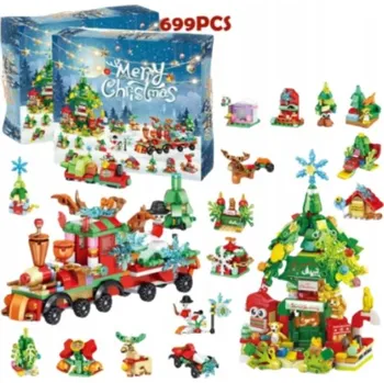 ostatní stavebnice ADVENTNÍ KALENDÁŘ STAVEBNICE VÁNOČNÍ 24 OKÉNEK SE STAVEBNICÍ