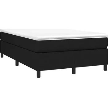 Postel Kontinentální postel černá 193 x 123 x 33,5 cm s matrací bílo-černou 12