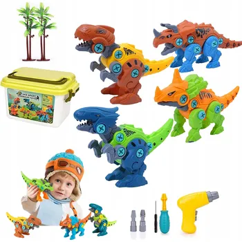 ostatní stavebnice STAVEBNICE DINOSAUŘI PRO ŠROUBOVÁNÍ ŠROUBOVÁK VELKÝ SET