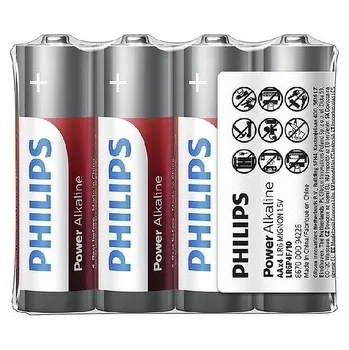 Set domácích spotřebičů baterie ALKALINE AA LR6 1,5V, Tužková, PHILIPS (krab.48ks=12x4ks)