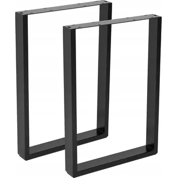 Stolová podnož 2x ČERNÁ NOHA K NÁBYTKU LOFT NOHA KE STOLU LAVICI SKŘÍŇCE STOLOVÁ NOHA VÝŠKA 72 CM