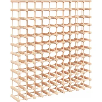 Stojan na víno Stojan na víno z masivního borovicového dřeva, 112,5 x 23 x 123,5 cm