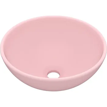 Umyvadlo na desku keramické matné růžové 32,5 x 14 cm