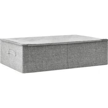 Úložný box Skládací úložný box, šedý, 70x40x18 cm, polyester, polypro