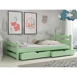 Dětská postel s úložným prostorem Max Barva dřeva: Zelená, Rozměry: 80x180