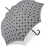 Pierre Cardin deštník Dlouhý automatický Černý/bílý Liaison Knot 90cm/100cm