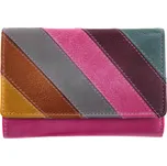 Kožená peněženka Lagen 864-77/D Fuchsia Multi růžová