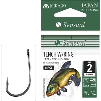 10ks - Háček Mikado Sensual Tench With Ring Velikost 8