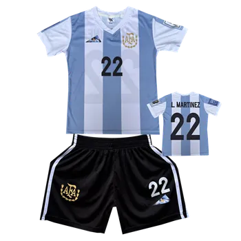Numberoplus Dětský fotbalové dresy Komplet 30796 - Lautaro Martínez 22 Velikost: 15 let (vel.164)