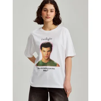 Dámské tričko Tričko s potiskem Twilight - S - House - světle šedá - 873EM-09X