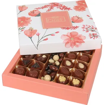Cukrovinka Bolci Chocolates Bolci Flowers Výběr pralinek s náplní a dražé 350g