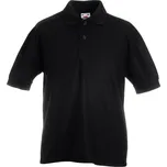 Fruit of the Loom Dětské piqué polo - 128 black