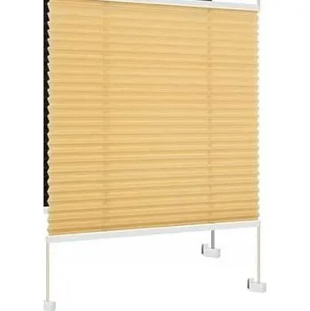 Roleta Roleta plisé bez vrtání pro okna a dveře, béžová, 110 x 100 cm