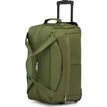Cestovní taška Kono 2489 Cestovní taška na kolečkách Zelená 55cm 55L