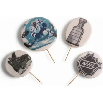 Jedlá dekorace na dort Cukrová dekorace hokejová sada - I LOVE CAKES