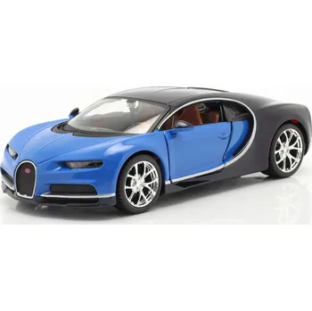 autíčko MAISTO BUGATTI CHIRON MODRÝ 1:24 NOVÝ KOVOVÝ MODEL 31514