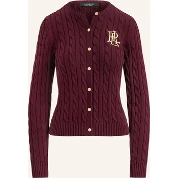 Dámský svetr Lauren Ralph Lauren Dámský Pletený Kardigan, tmavě červená, 42