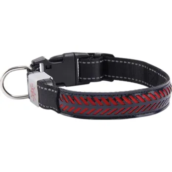 Obojek pro psa USB svítící obojek pro psy Barva: Černá, Velikost: S