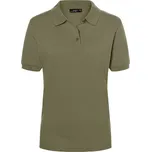 James & Nicholson Dámské piqué polo - XL olive