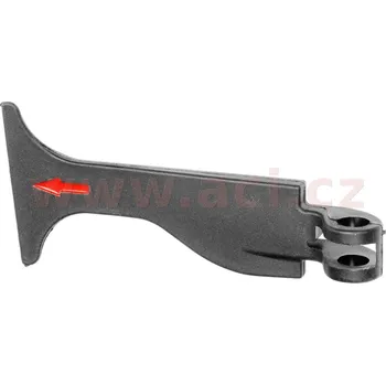 ovládací páčka zámku kapoty (v masce)