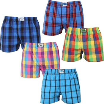 Trenýrky 5PACK pánské trenky Styx klasická guma vícebarevné (5A0112345) XL Možnost vrácení zboží ZDARMA do 120 dnů!