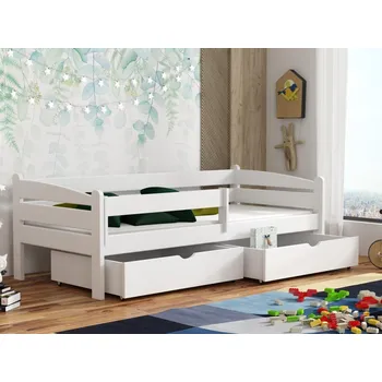 Dětská postel Dětská postel s úložným prostorem Zuza Barva dřeva: Bílá barva, Rozměry: 80x180
