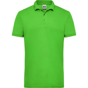 James & Nicholson Pánské pracovní piqué polo - 4XL lime green