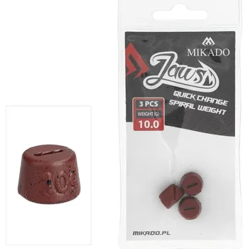 3ks Zátěž Mikado Jaws Quick Change Spiral Hmotnost 10gr