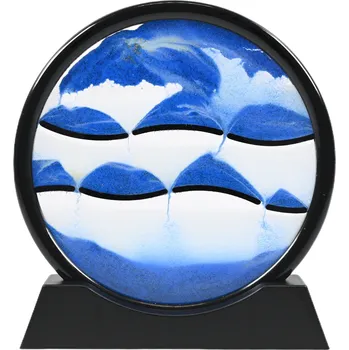 Obraz PŘESÝPACÍ HODINY OBRAZ 3D POHYBLIVÝ PÍSEK MOŘE DEKORACE OZDOBA RŮZNÉ BARVY