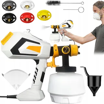 Stříkací pistole MALÍŘSKÁ PISTOLE AGREGÁT NA MALOVÁNÍ ZDÍ 5 TRYSKY 100 DIN SADA XXL