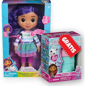 Panenka Gábinin kouzelný domek Gábinin domek interaktivní panenka se zvuky + figurka Gábi v domečku ZDARMA