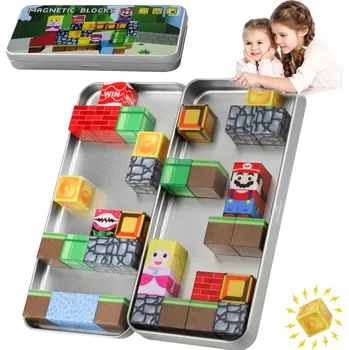 ostatní stavebnice MAGNETICKÉ STAVEBNICE STAVEBNICE STAVEBNÍ KOSTKY 35 BLOKY SILNÉ DĚTI