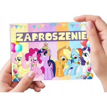 Pozvánka POZVÁNKA MY LITTLE PONY NA NAROZENINY DÍTĚTE + OBÁLKA DÁREK