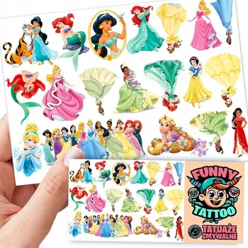 Odstranitelné tetování Tetování PRINCEZNY FUNNY TATTO 1 ks